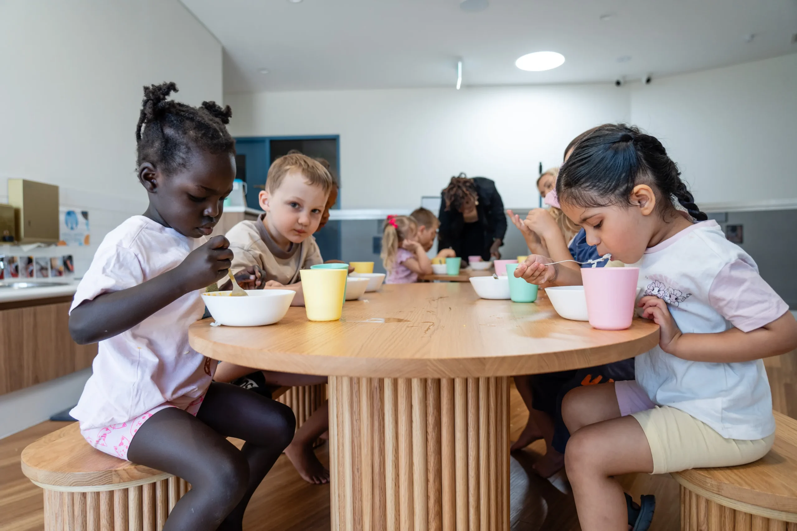 Children at mealtime